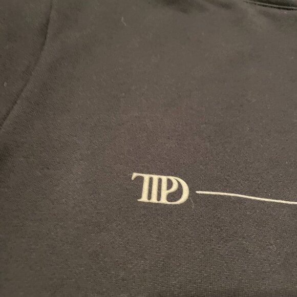 Taylor Swift Tortured Poets Hoodie Womens Small Black Spotify Exclusive Pullover - Picture 5 of 12